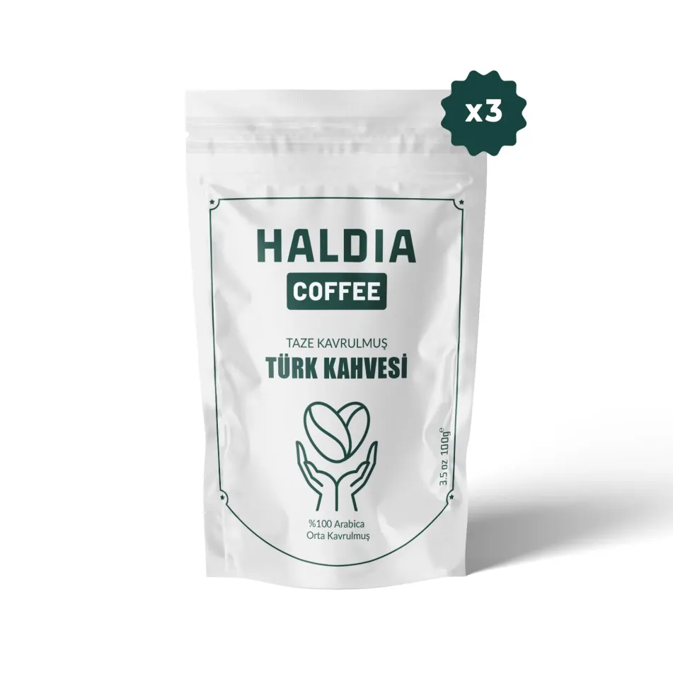 3x100gr Taze Kavrulmuş Türk Kahvesi Fırsat Paketi